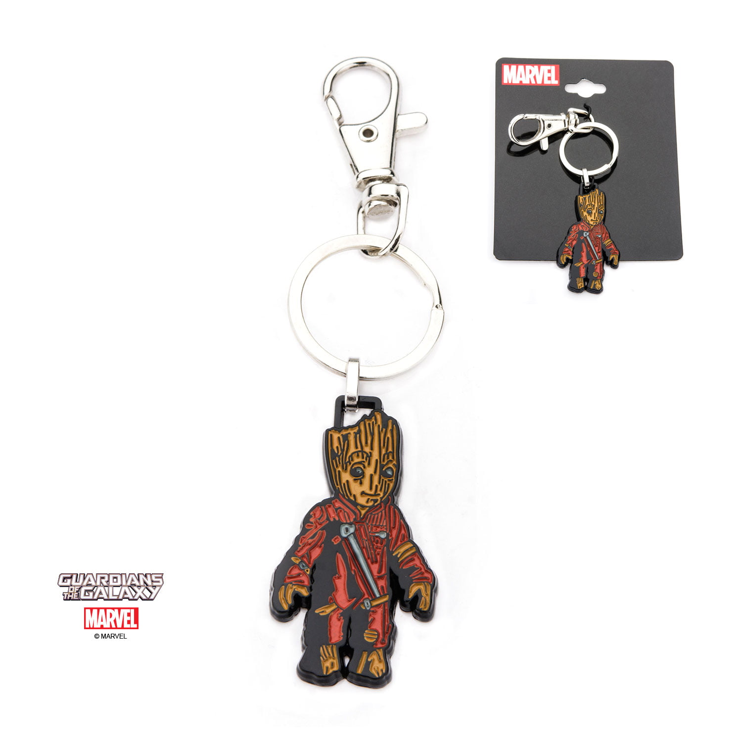 Marvel Avengers Guardians of the Galaxy Groot Alloy Keychain Key Chains Keyring 