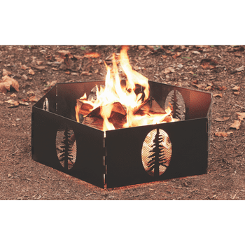 Oregon Trail 6-Panels Portable/Foldable Campfire Pit Ring