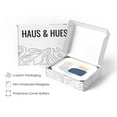 thumbnail image 4 of HAUS AND HUES Abstract Art Wall Decor - Set of 3 Abstract Wall Art for Living Room, Blue Posters Geometric Wall Art Abstract, Room Posters Aesthetic Colorful Wall Art (Framed Beige 12x16), 4 of 6