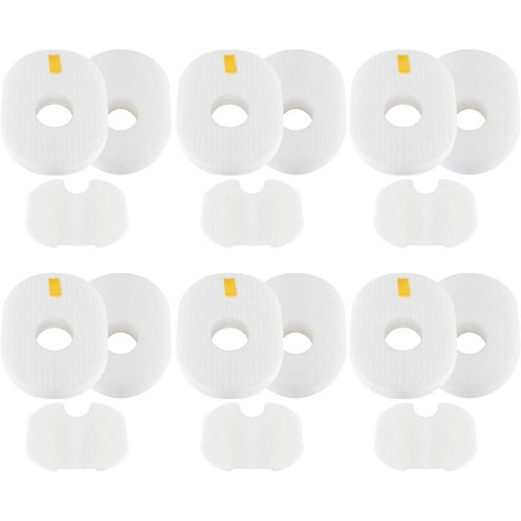Colorfullife 6 Pack HV300 Replacement Filters for Shark Rocket HV300, HV300W, HV301, HV302, HV303, HV305, HV308, HV310, UV450, 6 Foam   6 Felt Filters and 6 Post-filters, Replaces Part XFFV300