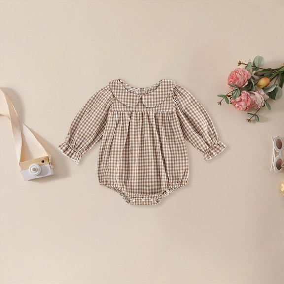 Solid Baby Turtleneck Bodysuit Long Sleeve Cotton Onsies Boy Girl 6-12 Months 12-24 Months 2t 3t 4t 5t 6t 7t 8t 9t Children(Khaki,6-9 Months)