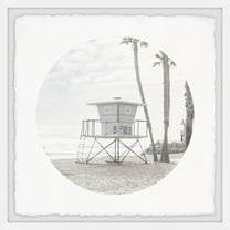 Marmont Hill Sand Beach Tower Framed Wall Art, 12" x 12"