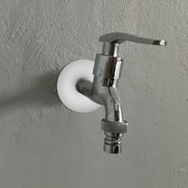 RENACLIPY White PVC Slap on Wall Hole Cover Cap for Pipes Aesthetic and Durable 5Pcs