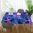 thumbnail image 3 of Yayeee Tablecloths 54" x 54" Rectangle Wrinkle Resistant Party Table Cover, Neon Pink Starfish, 3 of 8