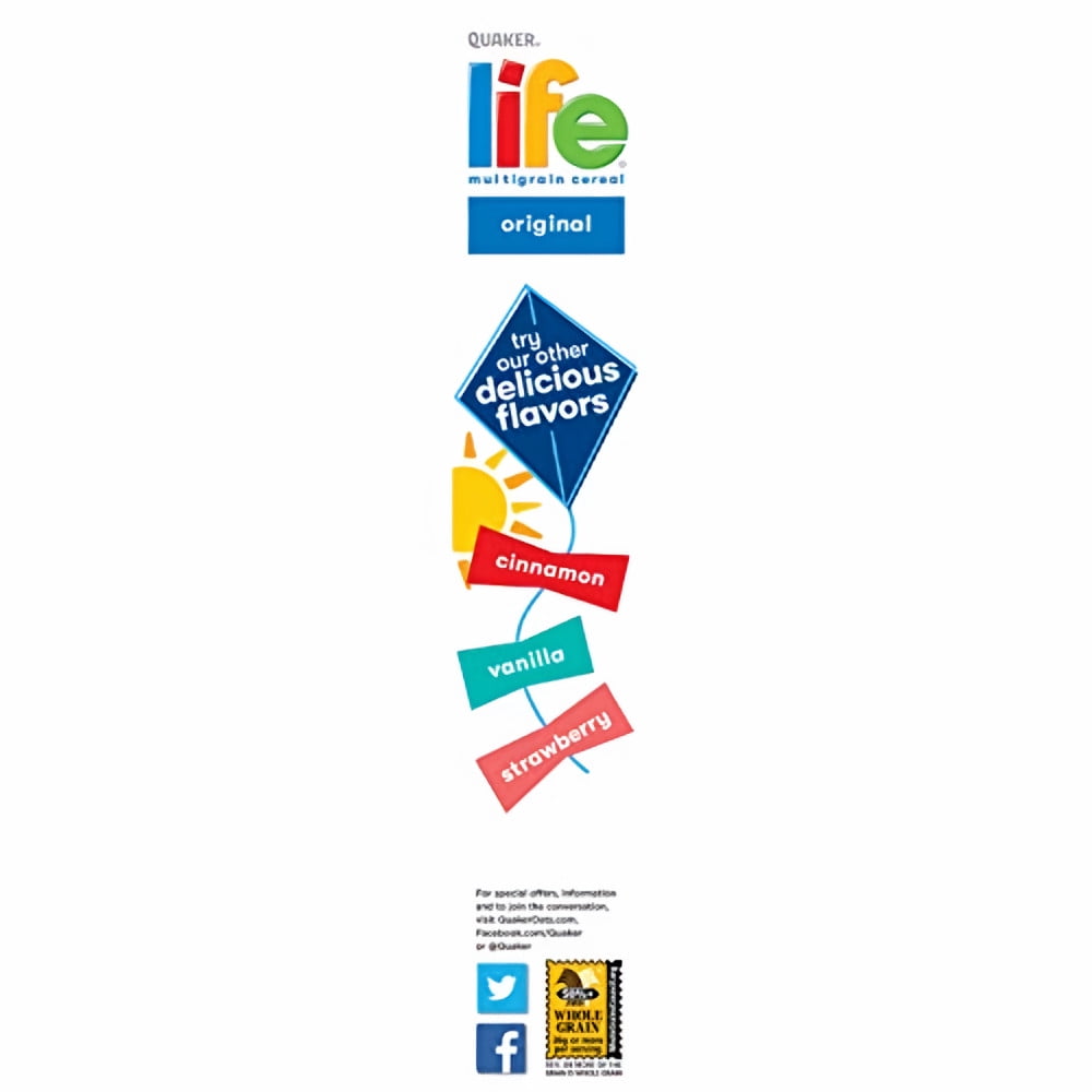 Pack Of 2 Quaker Life Original Multigrain Cereal - 18 oz (Packaging May Vary)
