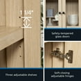 thumbnail image 6 of Mainstays Westley China Cabinet, Spring Pine Finish, 6 of 17