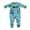 thumbnail image 6 of Peanuts Snoopy Infant Pajamas Fleece Footed Union Suit with Beanie, 6 of 6