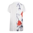 thumbnail image 5 of USSUMA Womens Summer Tops and Blouses Trendy Blouses & Button-Down Shirts Summer Short Sleeve Shirt Floral Print Dressy Tops Loose Collar Sexy T-Shirts 2022, 5 of 5