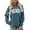 Blue-1, variant on Christmas Sweatshirts For Women Trendy Graphic Sweatshirt Chenille Patch Letter Printed Crewneck Xmas Gifts Oversized Pullover Top