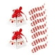 thumbnail image 1 of EeaseMX juego de cajas de regalo de chocolate con forma de pirámide de Papá Noel y rayas para fiesta de Navidad (rojas), 1 of 7