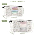 thumbnail image 2 of Foldable Clothes Storage Bags Clothes Organizer Bin with Clear Windows for Clothes Bedding Soft Pastel Bunnies, 2 of 6
