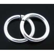 J241 - 300 pcs Silver Plated Open Jump Rings - 9mm - 16 Gauge