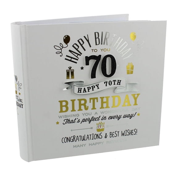 Signography Birthday Boy Photo Album 4 x 6 - 70th