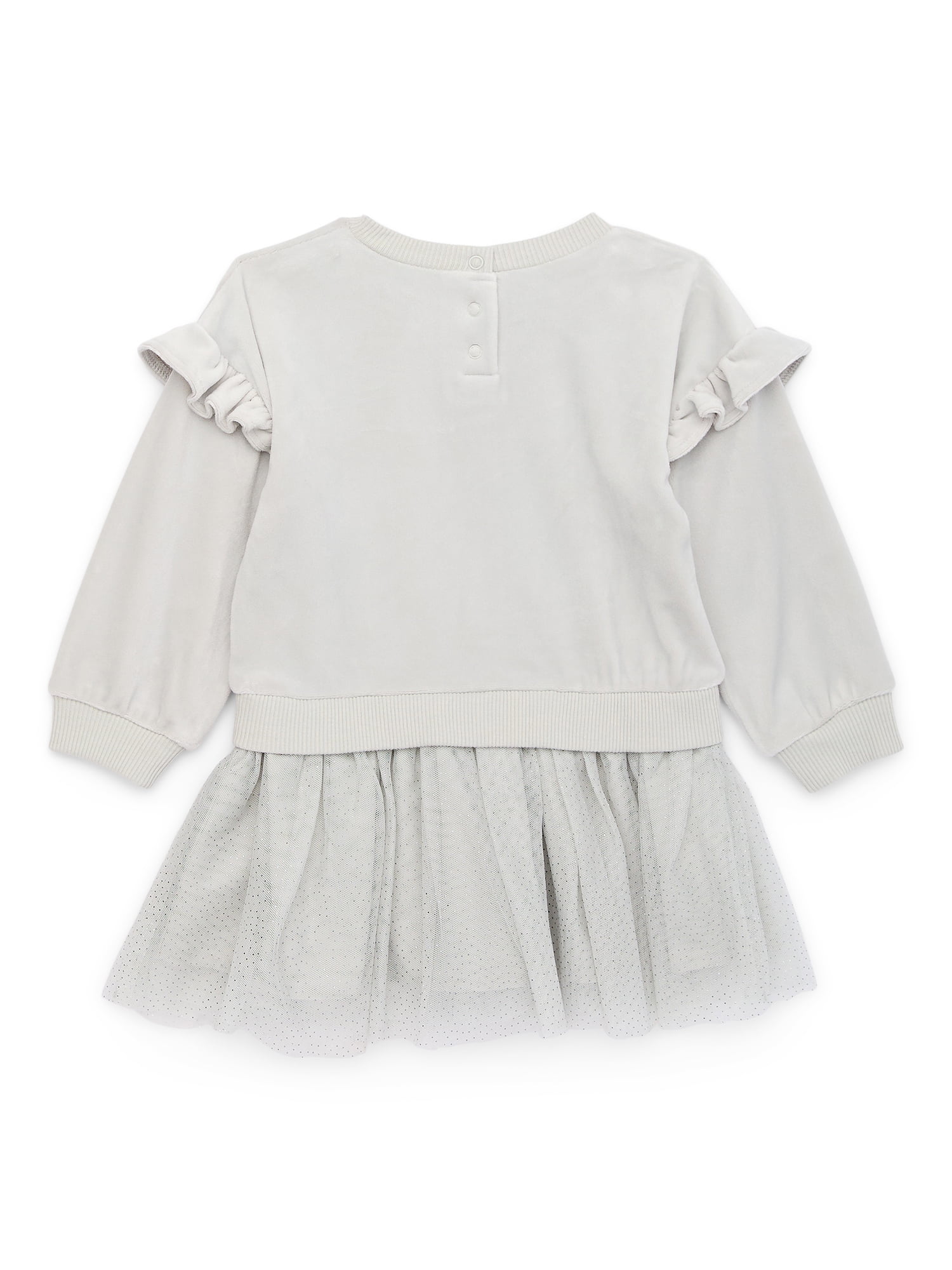 Character Baby Girls Dress Set with Tights and Matching Bow Headband, 3-Piece, Sizes 0/3 Months-24 Months