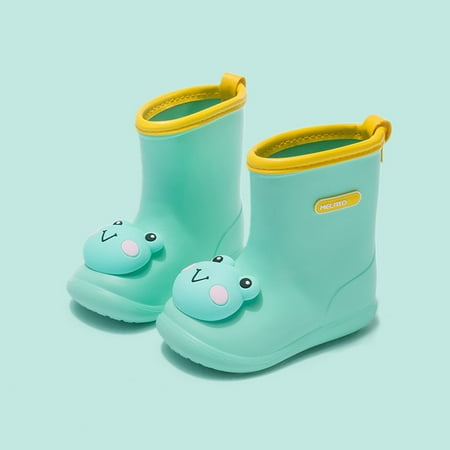 

Fall Outdoor Decorations VEKDONE Children Waterproof Rain Shoes Fashion Cartoon Dinosaur Jelly Color Cotton Cover Boots