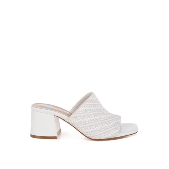 Morgana Woven Raffia Slip Ons