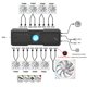 thumbnail image 4 of Ventiladores con caja RGB 12 cm ventilador refrigeración para CPU computadora 5 V-3 pines PWM (invertido) blanco, 4 of 6
