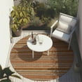 thumbnail image 6 of Addison Rugs Chantille Indoor/Outdoor Transitional Stripes Paprika Washable Round Rug, 8' x 8', 6 of 6