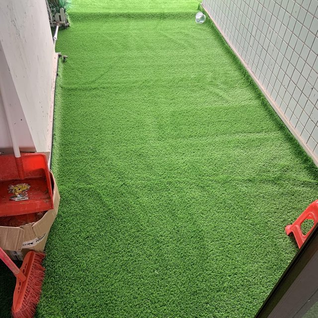 Synthetic Artificial Grass Turf, High Density Garden Faux Grass Turf, Backyard Pet Dog Artificial Grass Mat,Party Playground Fake Grass Wedding Rug, 0.7/2cm Thick (Color : Green-0.7cm, Size