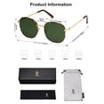 thumbnail image 5 of Gafas de sol SOJOS Classic Square SJ1137 para mujer/hombre, color tortuga, 5 of 5