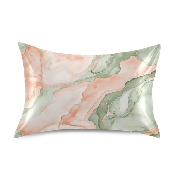 Satin Pillowcase Soft and Smooth Pillow Case for Hair and Skin Watercolor Marble Pattern