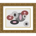 thumbnail image 1 of Auda, Christine 18x15 Gold Ornate Wood Framed with Double Matting Museum Art Print Titled - Geometric Circles Light, 1 of 4