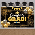 thumbnail image 6 of Gold Stars Graduation Banner Graduation Cap Class of 2026 Backdrop Diploma Black Tassel Grad Party Background for Graduation Party Class of 2026 Celebration Commencement Ceremony, 6 of 9