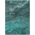 thumbnail image 2 of Addison Rugs Chantille Indoor/Outdoor Transitional Abstract Teal Washable Rectangle Rug, 5' x 7'6", 2 of 6