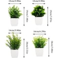 thumbnail image 3 of Plantas Artificiales en Maceta de Plástico, Plantas Artificiales Verdes, Macetas, Plantas en Macetas para Decoración del Hogar, Oficina, Habitación, 3 of 4