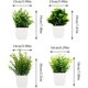 thumbnail image 3 of Plantas Artificiales en Maceta de Plástico, Plantas Artificiales Verdes, Macetas, Plantas en Macetas para Decoración del Hogar, Oficina, Habitación, 3 of 4