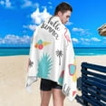 thumbnail image 5 of SKYSONIC 30"x60" Beach Towel with Travel Bag, Summer Pattern Watermelon Pineapple Oversized Sand Free Camping Towel Quick Dry Pool Bath Sport Towels, 5 of 7