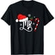 thumbnail image 1 of Funny Mr Married Couple Matching Mrs Claus Hat - Camiseta de pijama de Navidad, 1 of 2