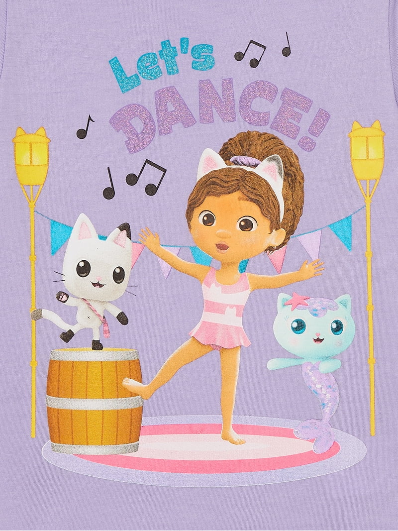 Gabby's Dollhouse Toddler Girl Graphic Print Fashion T-Shirts,