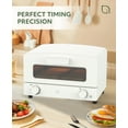 thumbnail image 2 of Willow Kitchen Mini Toaster Oven 4 Slice for Home and Kitchen Use, 1300-Watts, White, 2 of 8