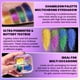 thumbnail image 2 of Paleta de sombras de ojos UCANBE Multichrome Chameleon 4 colores, 2 of 6