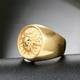 thumbnail image 5 of Anillo de acero inoxidable pulido para hombre, anillos redondos de animales Vintage, joyería Punk con personalidad, accesorios de fiesta para Ropa, zapatos y accesorios Miscelánea Oro Tamaño 10 Minnieouse AP014833-04, 5 of 6