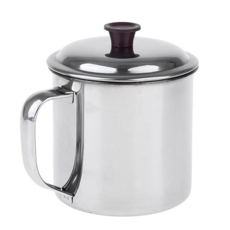 

Stainless Steel Cup Drinking Tumbler Picnic Camping Travel Mug - 10cm with cover