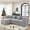 Chenille Light Gray, variant on BEHOST 102.5" L-Shaped Modular Sectional Sofa, 4-Piece Chenille Cloud Couch with Extra Deep Seatst, Pet-Friendly Boneless Sofa for Living Room & Apartment, Chenille Light Gray