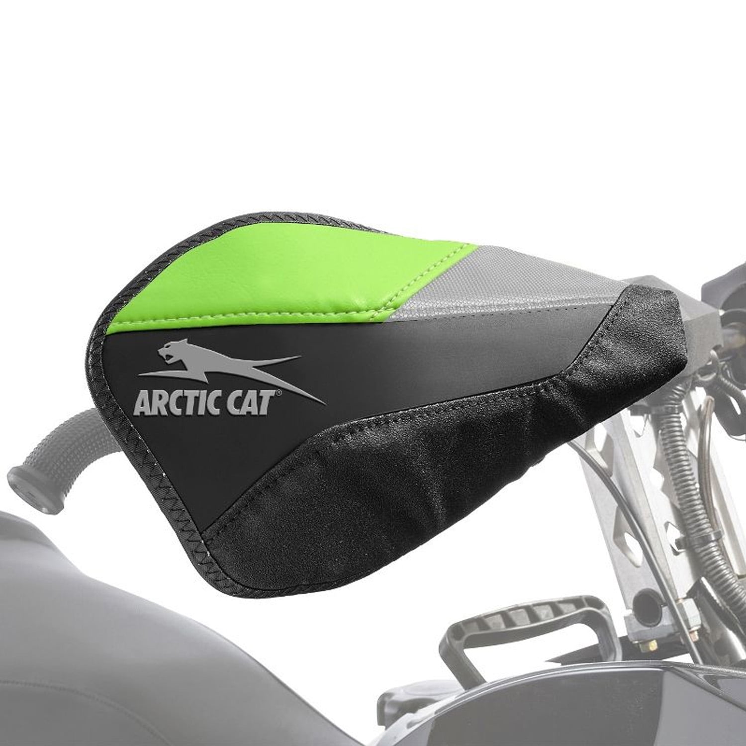 Arctic Cat New OEM Black & Green Rox FlexTec Hand Guards & Mounts