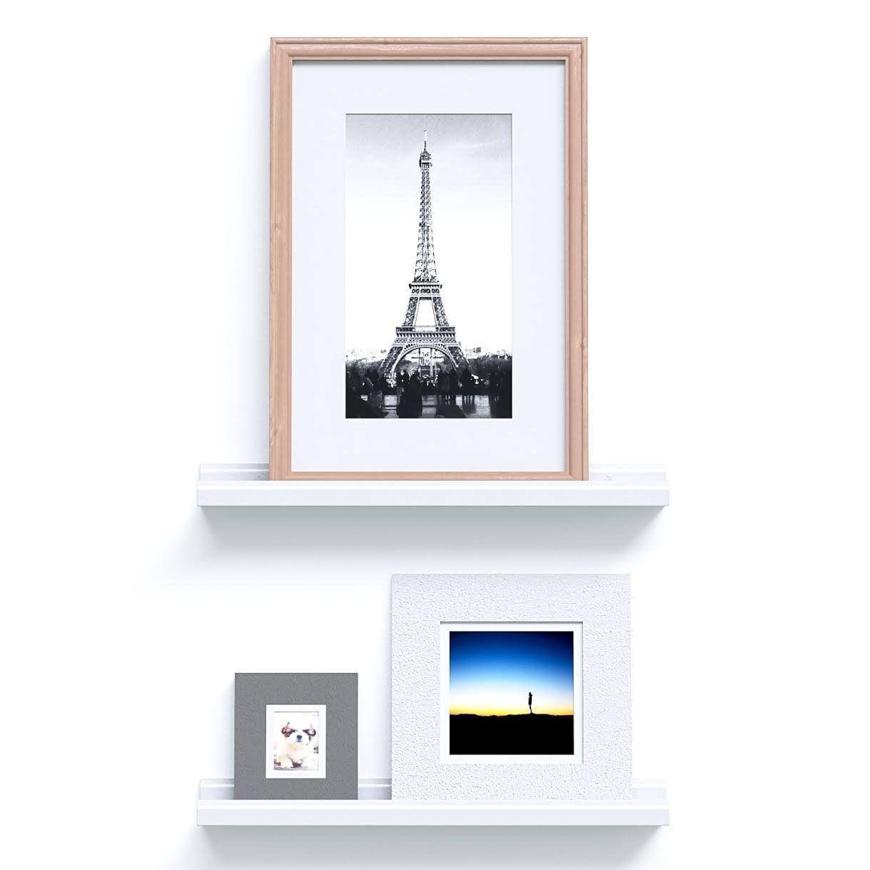 Kepooman 22 Inch Floating Shelves for Wall, Wood Display Ledge for Home