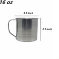 thumbnail image 3 of 6 Pack 16oz Unbreakable Camping Coffee Mug Drinking Soup Cup, 16 Ounce each, 3 of 6