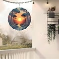 thumbnail image 4 of 3D Metal Hanging Wind Spinners with Spiral Pattern Design - Beautiful Wind Chimes for Yard and Garden Decor, 4 of 6