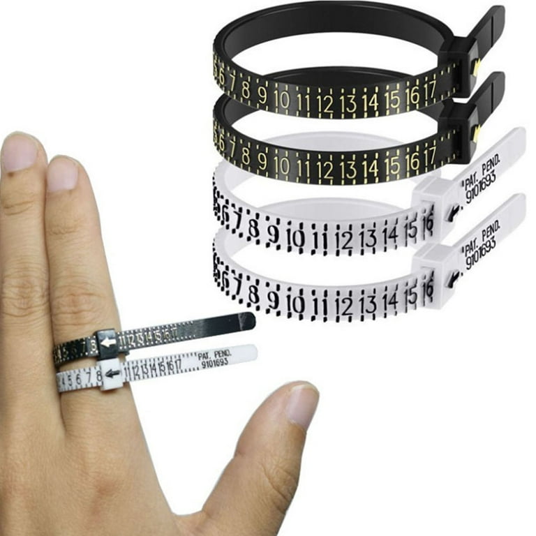 Bestonzon 10pcs US Ring Size Measuring Tool Ring Sizer Ring Measurer for Daily Use, Adult Unisex, Size: 11.5, Grey Type