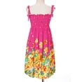 thumbnail image 4 of Runhomal Robe d'Été Sans Manches pour Filles, Robe Décontractée à Fleurs, Bretelles Spaghetti, Robe Tournante, Robe de Plage, Type E 120, 4 of 5