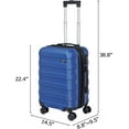 thumbnail image 2 of LLLLZASD  Hardside Expandable Spinner Luggage Suitcase Lightweight Travel Luggage with Double Spinner Wheels, Carry-On 21 Inch (Deep Blue), 2 of 9