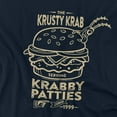 thumbnail image 2 of SpongeBob SquarePants The Krusty Krab Shock Mono Unisex Adult Canvas Brand T Shirt, Navy, Large, 2 of 4