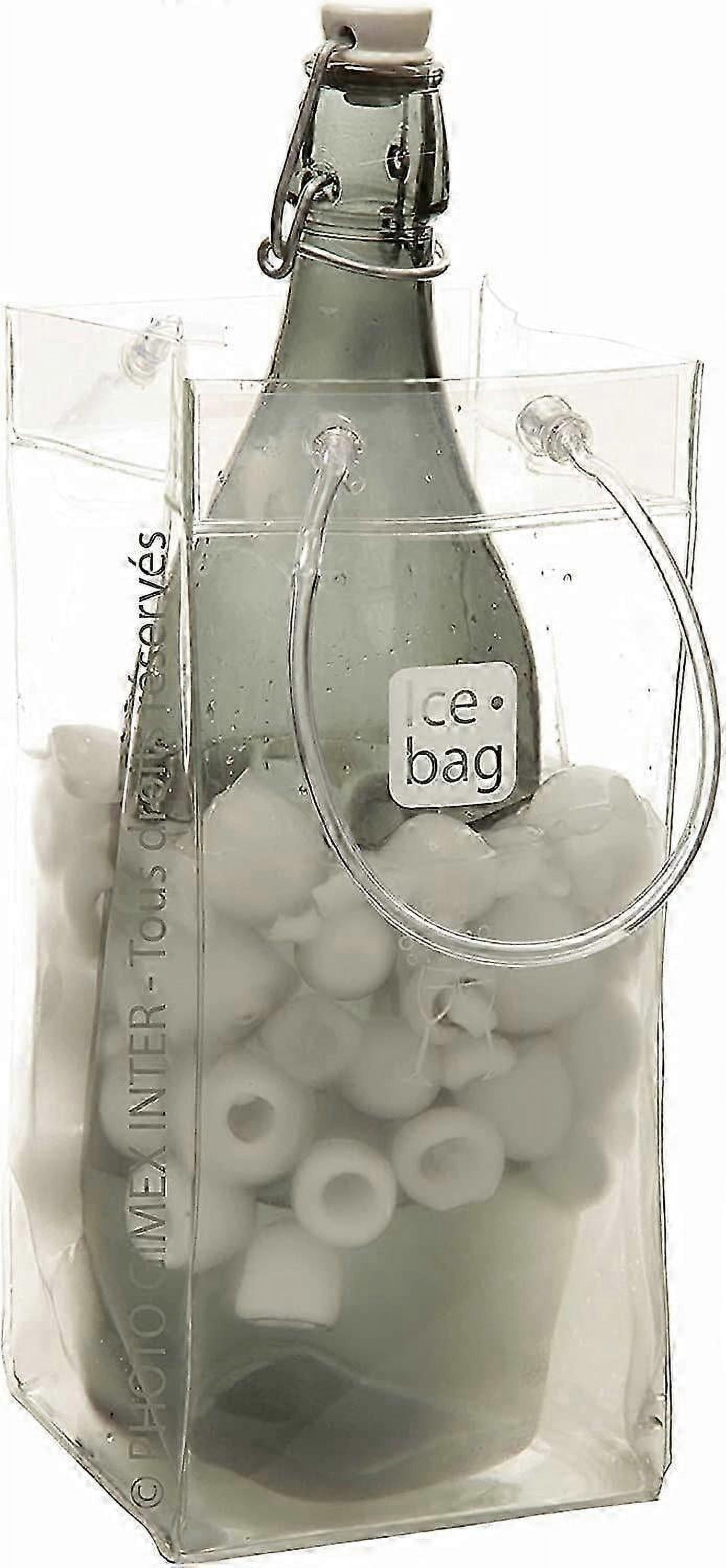 Glacière à Vin Gimex 17407 – Sac Isotherme Pour 1 Bouteille, Transparent 25,5x11cm