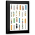 thumbnail image 1 of Ogren, Sarah 11x14 Black Modern Framed Museum Art Print Titled - All the Skateboards, 1 of 5