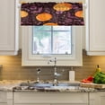 thumbnail image 3 of Halloween Night Pumpkin Skull Curtain Valance for Kitchen Windows/Bathroom/Living Room/Bedroom Blackout, Rod Pocket Valance Small Window Treatment, 54" W x 18" L Home Decor, 3 of 6