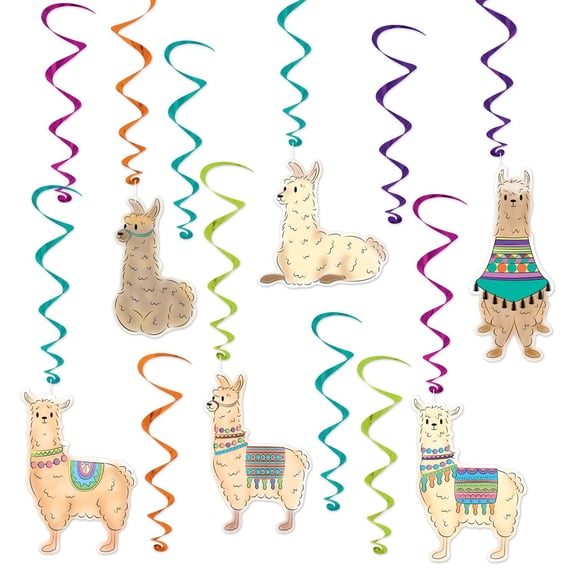 72 Pack Beistle Llama Party Whirls